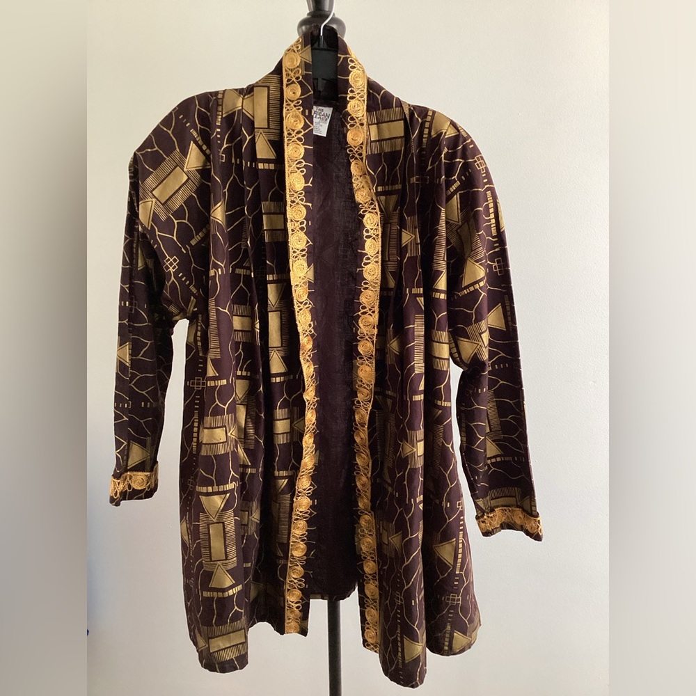 Men’s African Tribal Robe | Abstract Art Design | One Size